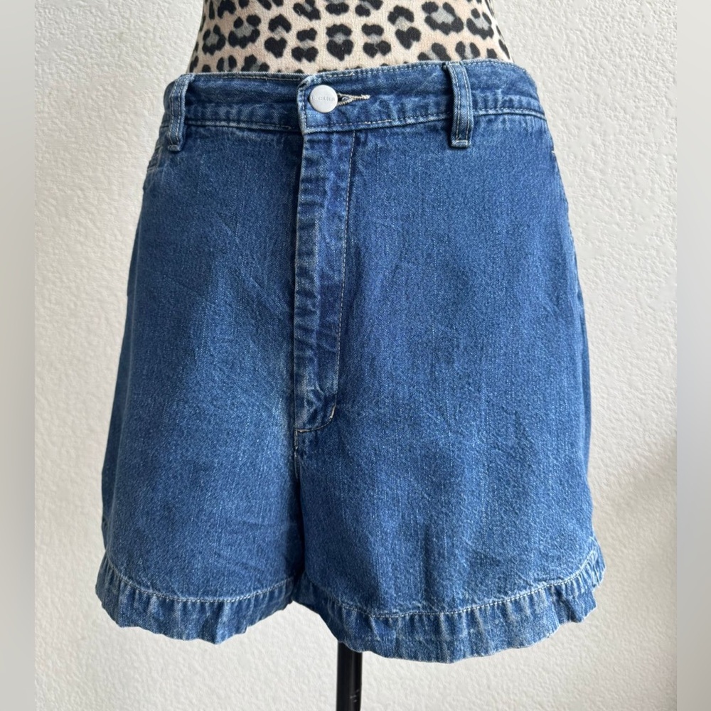 High-waisted Dockers denim shorts
